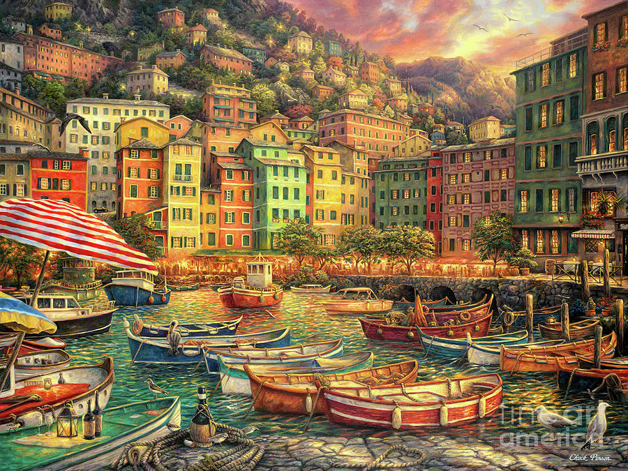 Vibrant Italy Painting by Chuck Pinson