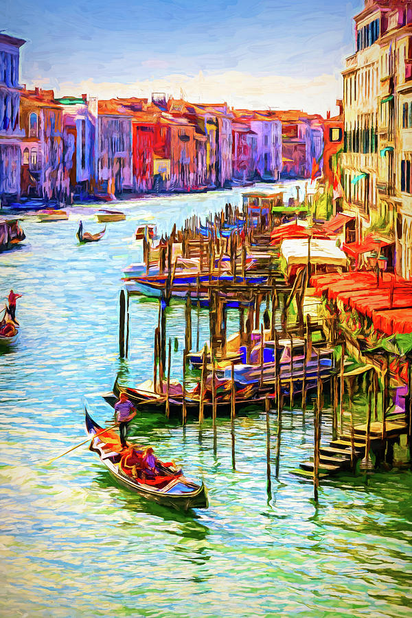 Vibrancy of Grand Canal, Venice Photograph by Sue Leonard