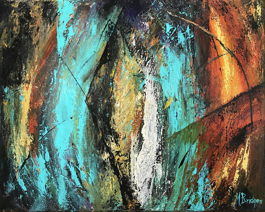 Vibrant Abstract #2 Painting by Mary Bridges