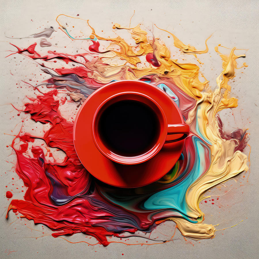 Vibrant Brew Painting by Lourry Legarde