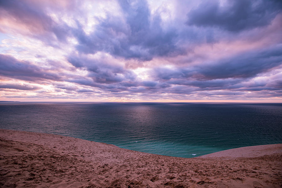 Vibrant Colors In The Clouds At Sleeping Bear Dunes State Park 