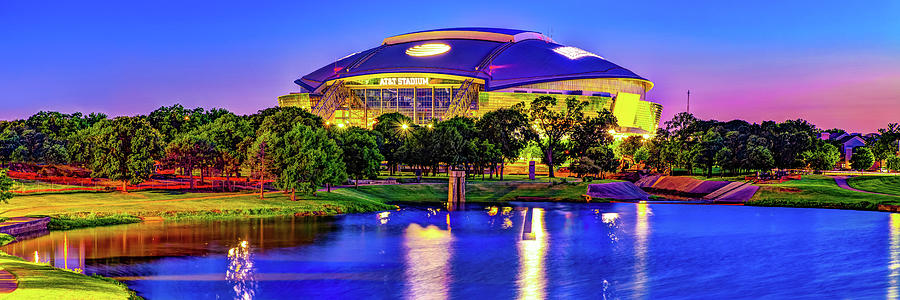 Texas Gridiron Glory Panorama - Dallas Football Stadium Photograph