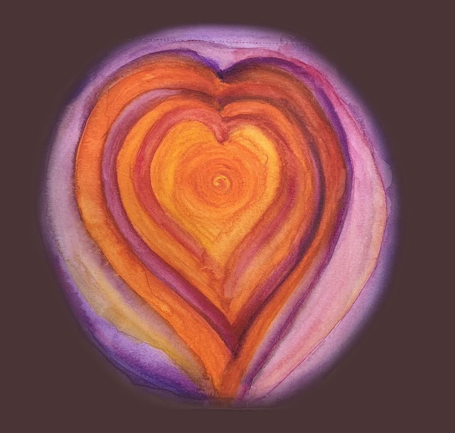 Vibrant Hearts within Hearts Painting by Sandy Rakowitz Vibrant Hearts within Hearts Painting by Sandy Rakowitz