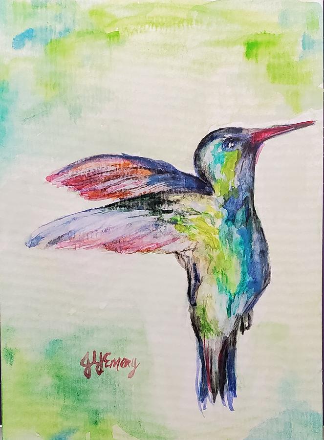 Vibrant Hummingbird Painting by Jennifer Emery - Fine Art America