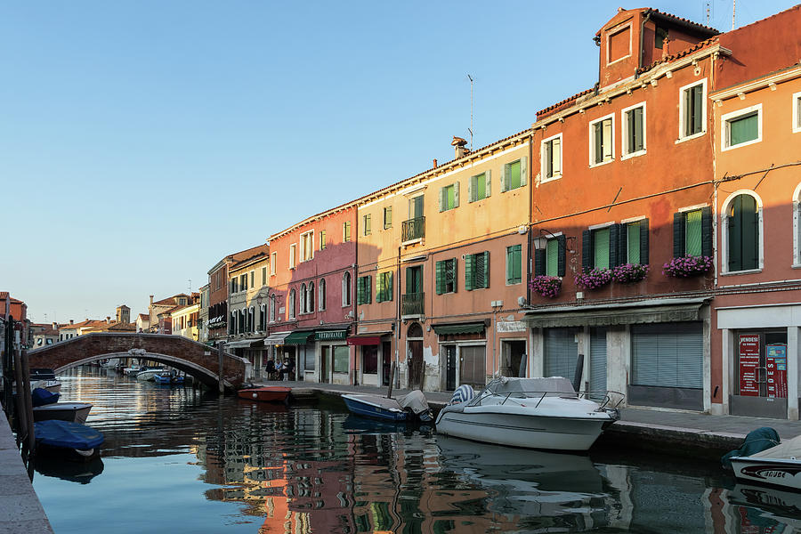 Vibrant Murano Island - Silken Afternoon On The Glassmakers Canal Rio Dei Vetrai Photograph