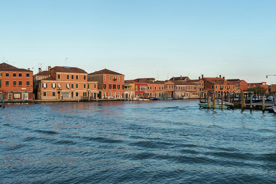 Vibrant Murano Island - Silky Waves And Ripples On The Grand Canal Photograph
