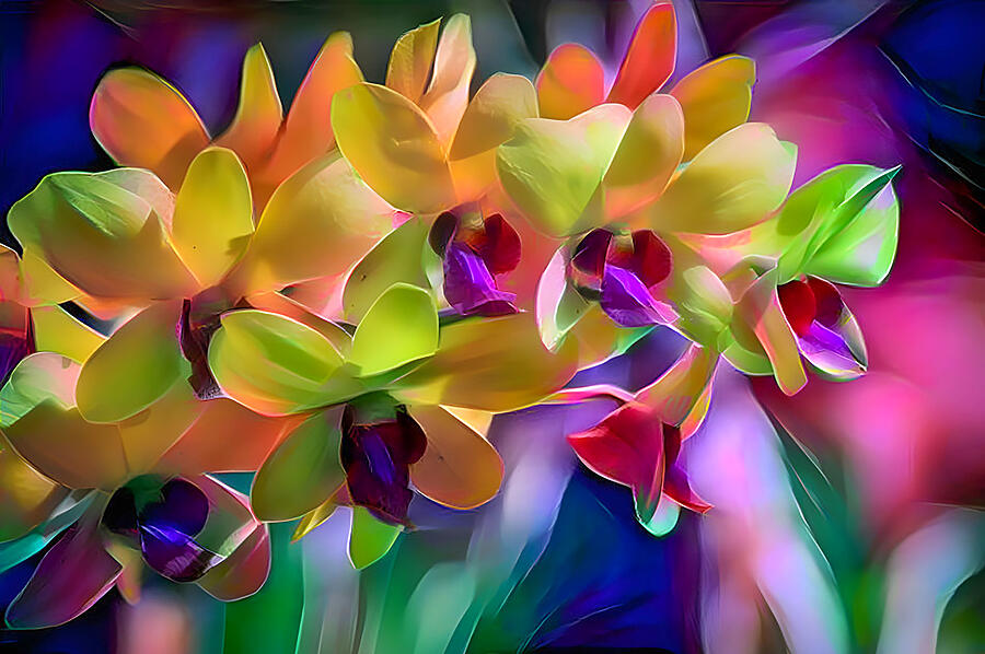 Vibrant Orchid Art Photograph by Debra Kewley