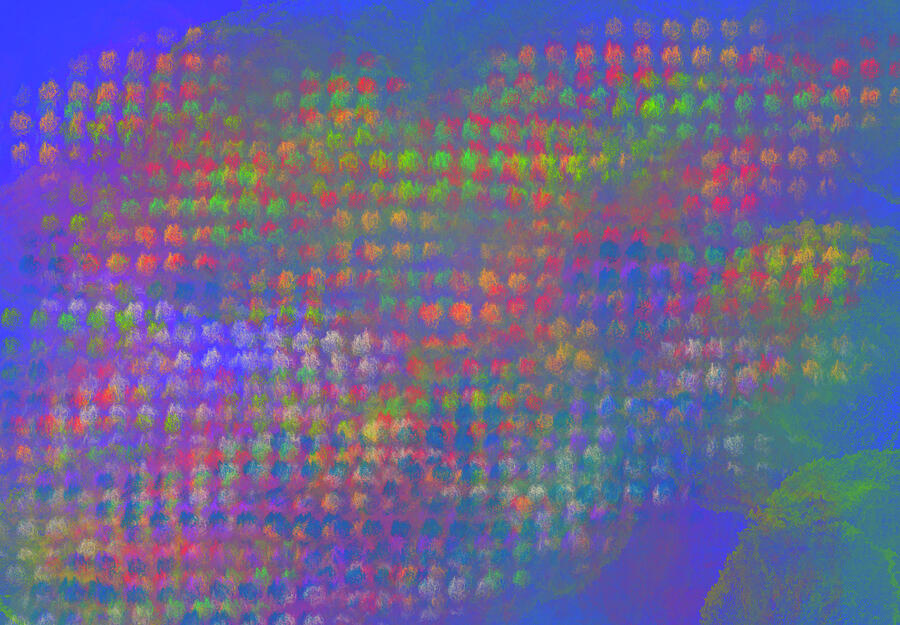 Vibrant Pixel 3 Digital Art by Greg Liotta