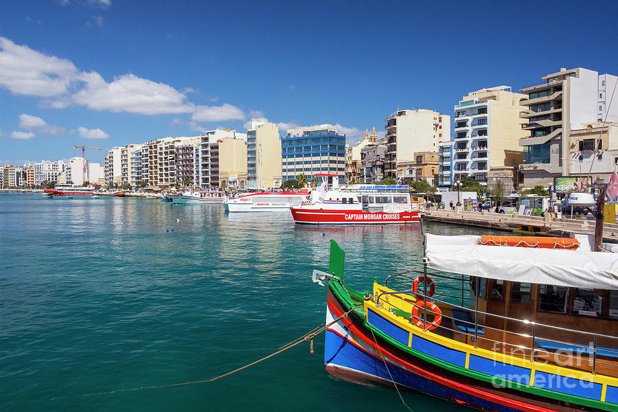 Vibrant Sliema Waterfront Photograph by Kasia Design - Fine Art America