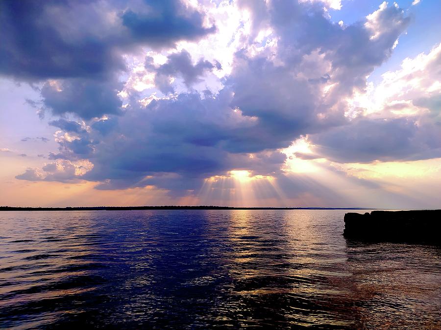 Vibrant Sun Rays At The Lake Photograph by Nature Wall Posters - Fine ...