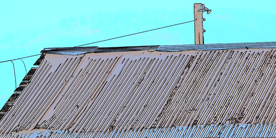 Vibrant Tin Roof And Lights Photograph