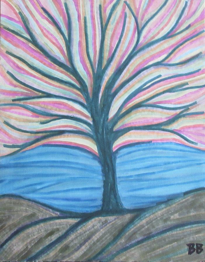 Vibrant Tree Painting by Bradley Boug