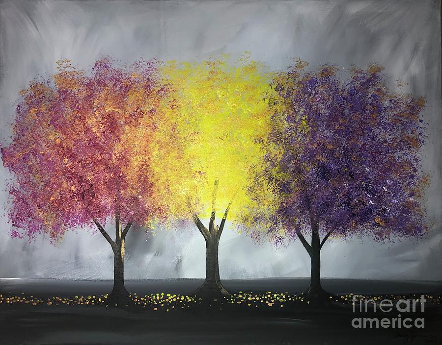Vibrant Trio Painting by Stacey Zimmerman