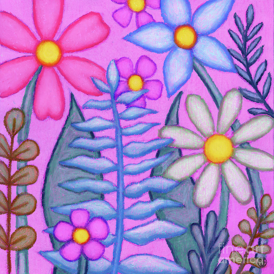 Vibrant Vision. Wildflora Painting by Amy E Fraser