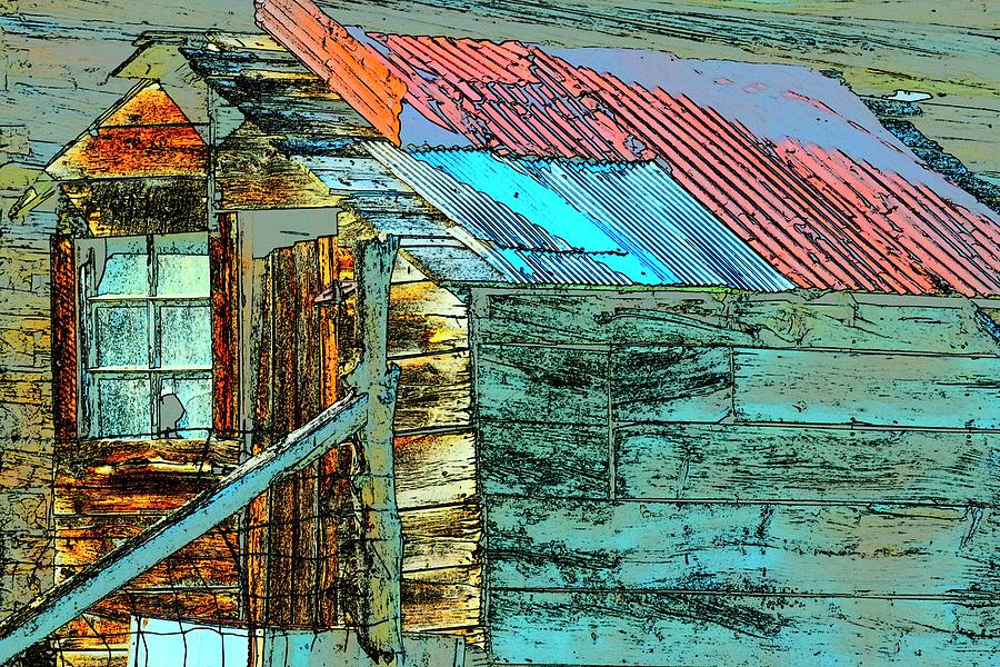 Vibrant Wood Shed Photograph by Jerry Sodorff