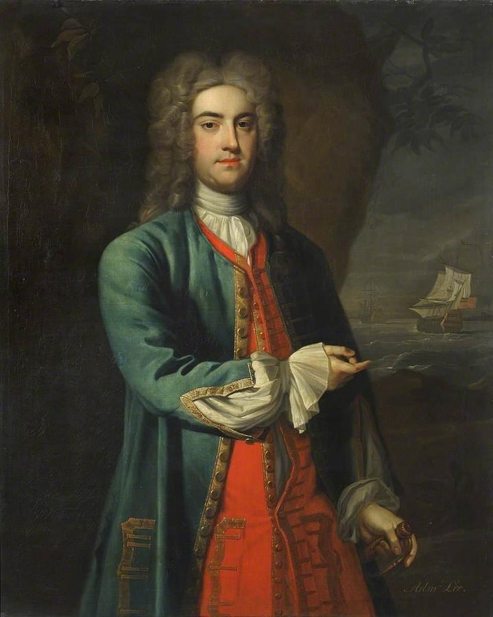 Vice-Admiral Fitzroy Henry Lee 1699-1750 Painting by Anonymous | Pixels