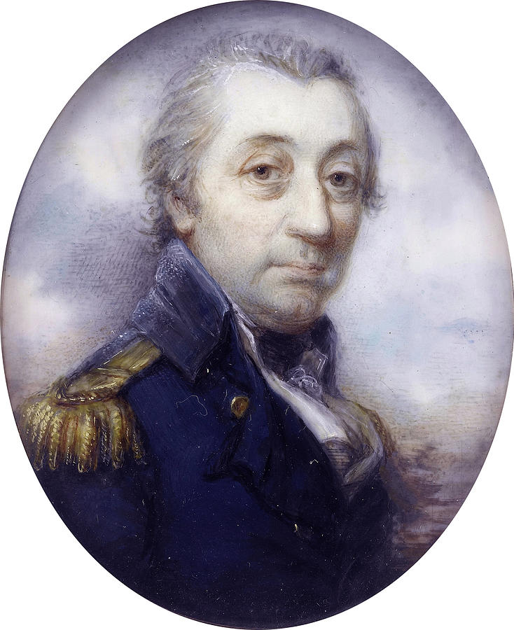 Vice Admiral Painting -  Vice-Admiral Sir William Fairfax  Bt  1739-1813  by William Grimaldi