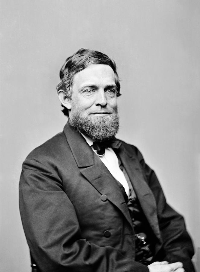 Vice President Schuyler Colfax Portrait - Circa 1860 Photograph by War Is Hell Store
