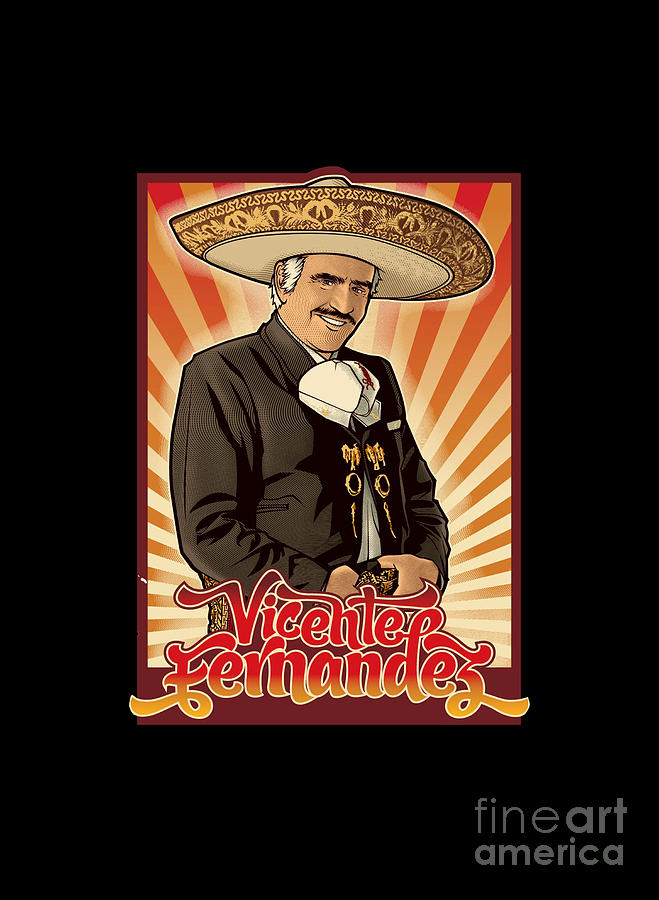 Vicente Fernandez Digital Art by Mahalet Balle - Fine Art America