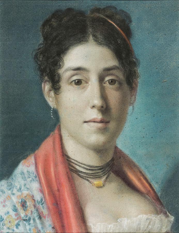 Vicente Rodes 1783 1858 Portrait Of A Lady Painting