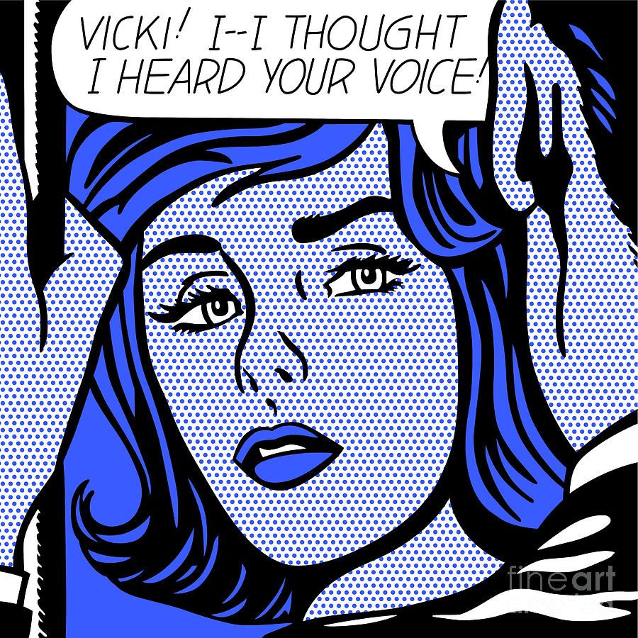 Vicki I Thought I Heard Your Voice Blackblue Digital Art