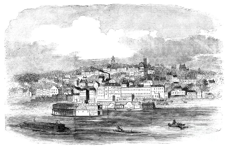 Vicksburg, Mississippi, 1861 Drawing by Granger