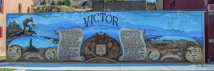 Victor, Colorado Mural Photograph by Tony Baca