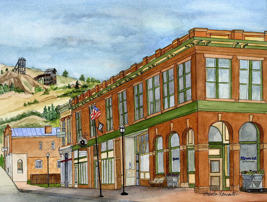 Victor, Colorado Street Scene Painting by Martha Lancaster