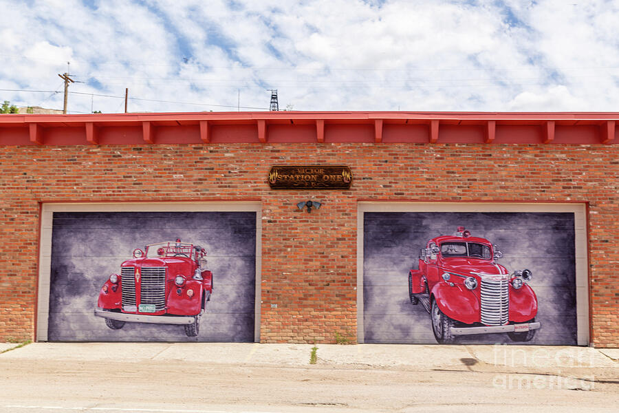 Victor Fire Station Photograph