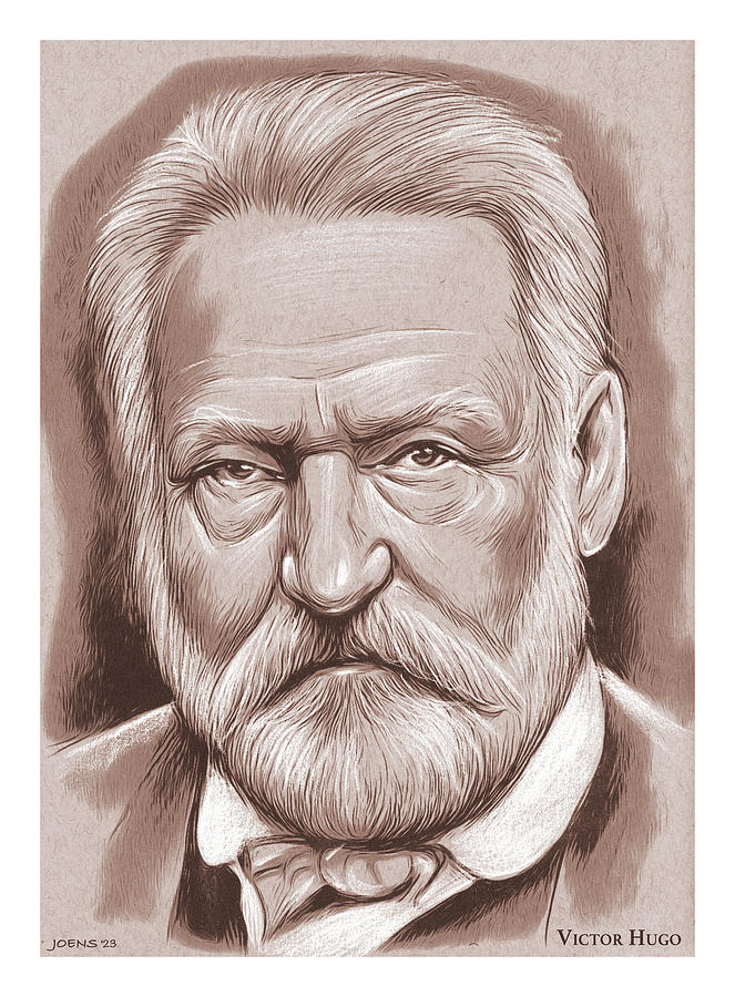 Victor Hugo 26FEB23 Drawing by Greg Joens
