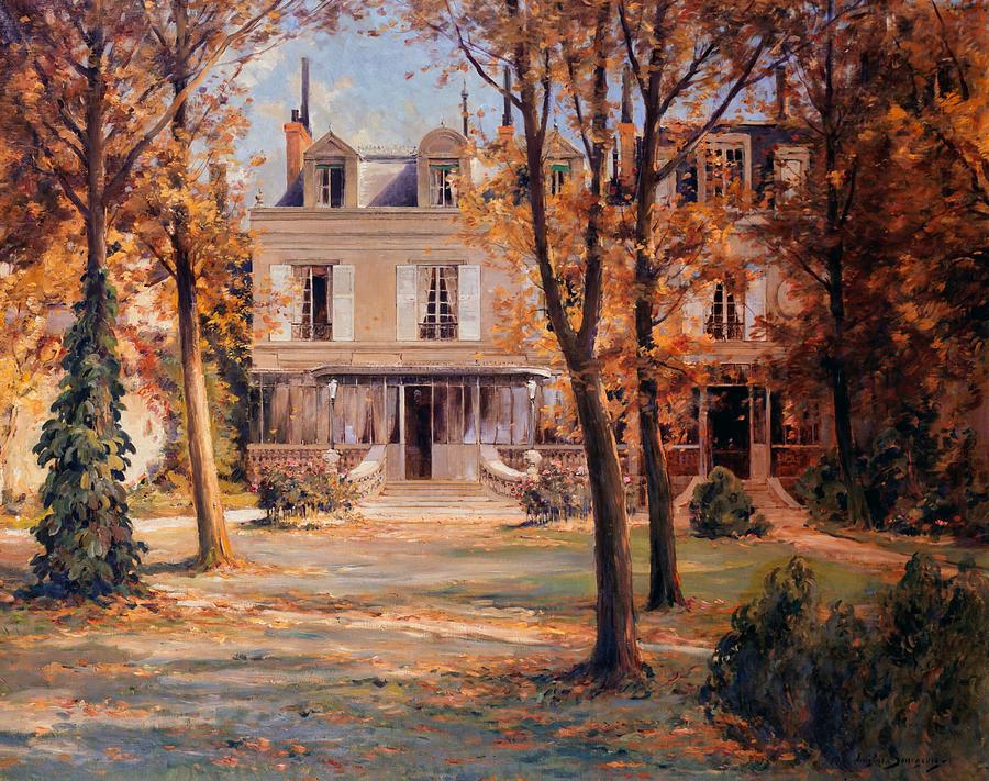 Victor Hugo's House in Paris, Avenue d'Eylau Painting by Eugen