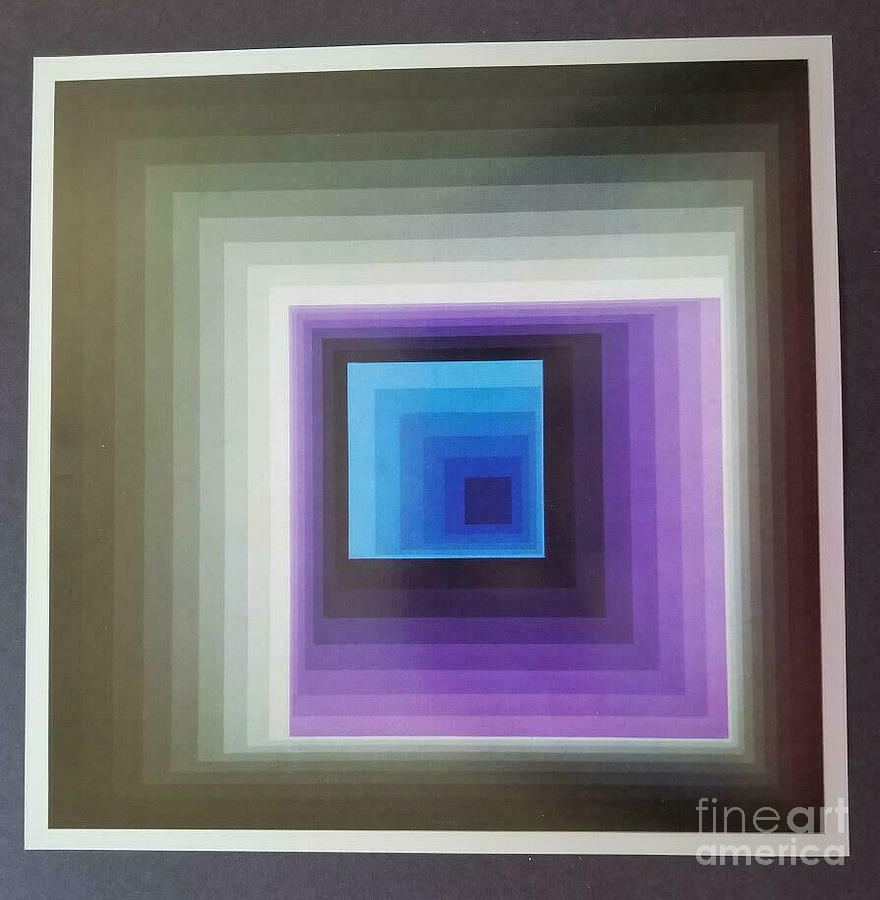 Victor Vasarely Artwork-Print Painting by New York Artist - Fine Art America