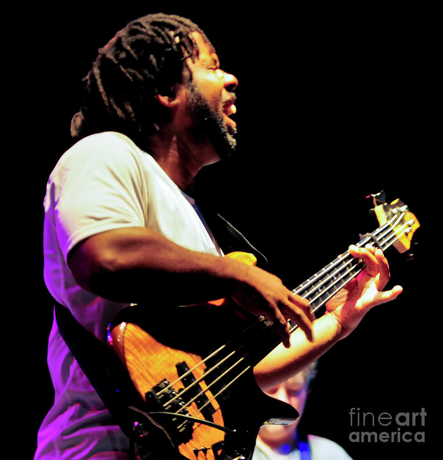 Victor Wooten with the Flecktones at Biltmore Estate Photograph by David Oppenheimer