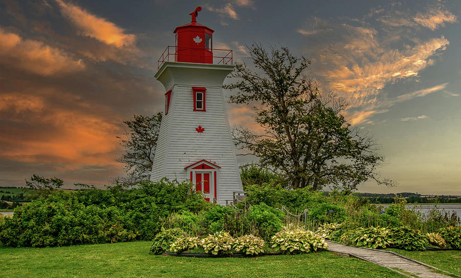 Victoria-by-the-Sea at Sunset, Prince Edward Island Photograph by Marcy Wielfaert
