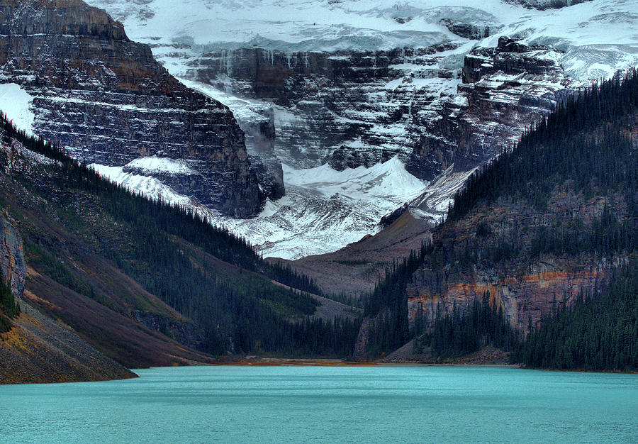 Banff National Park Photograph - Victoria Glacier Over Lake Louise by Stephen Vecchiotti