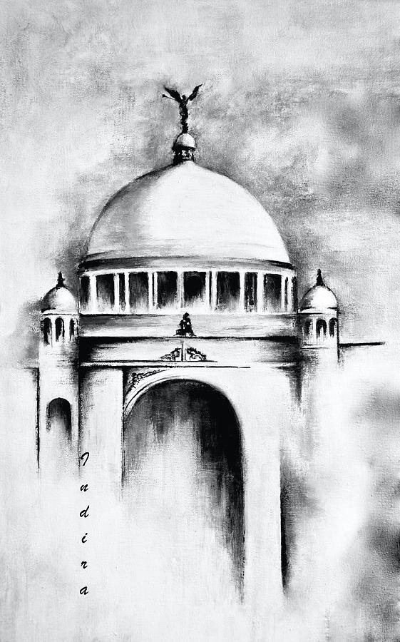 Victoria memorial kolkata  koustav  Drawings  Illustration Buildings   Architecture Landmarks Statues Monuments  Memorials  ArtPal