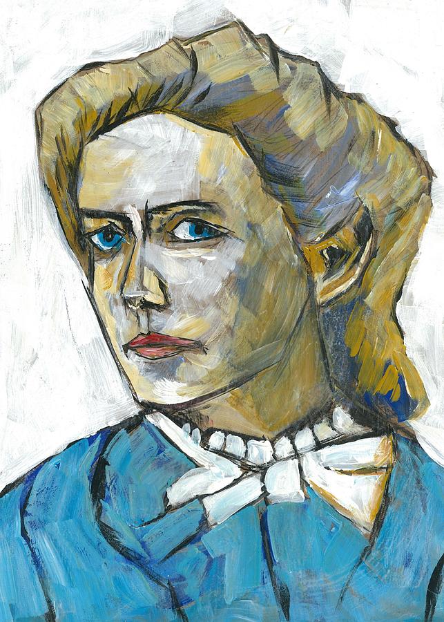 Abstract Painting - Victoria Woodhull by Ron Kammer