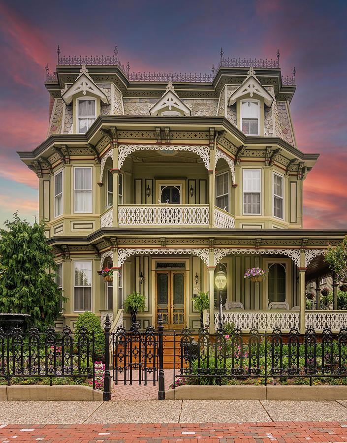 Victorian home in Cape May New Jersey Photograph by Steven Heap