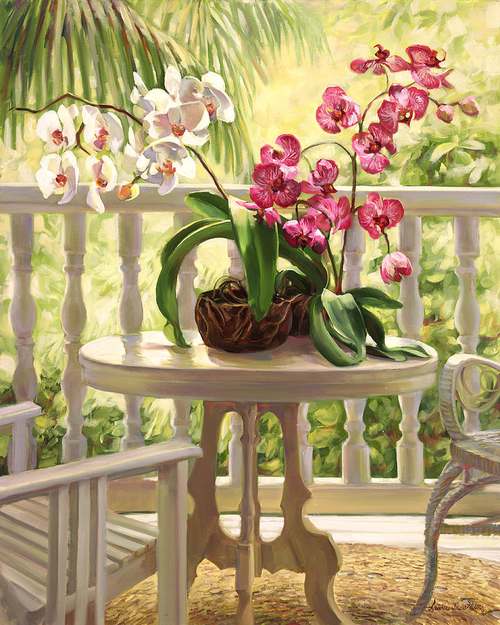 Victorian Orchids. Painting