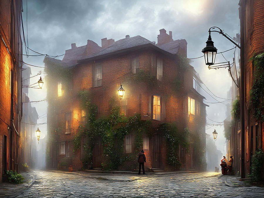 Victorian Scene in Leeds, UK Digital Art by Derek Oldfield - Pixels