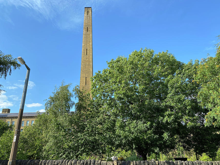 Victorian Stone Chimney in Saltaire, UK Photograph by Derek Oldfield ...