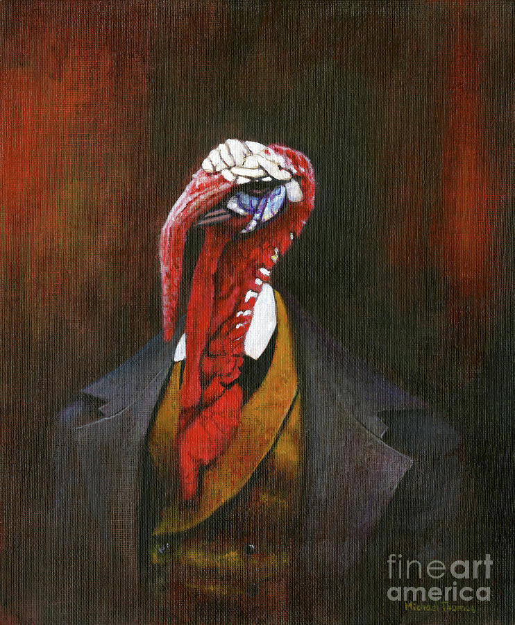 Victorian Turkey Gentleman Painting by Michael Thomas