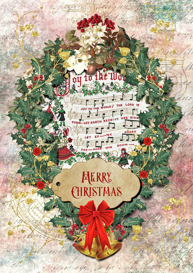 Victorian Vintage Style Christmas Design Digital Art by Mrs Pickle ...