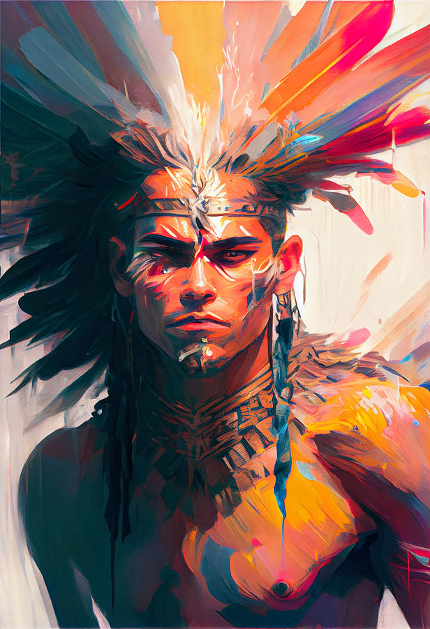 Victorious Tribal warrior unbroken. art inspire by Asar Studios ...