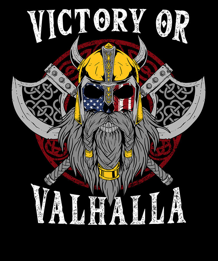 Victory Or Valhalla I Nordic Viking Odin Digital Art by Bi Nutz - Pixels