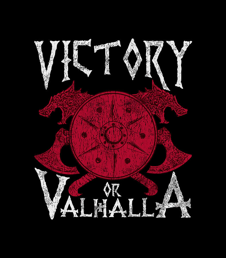 Victory Or Valhalla Norse Mythology Warrior Painting by Watson Daisy ...