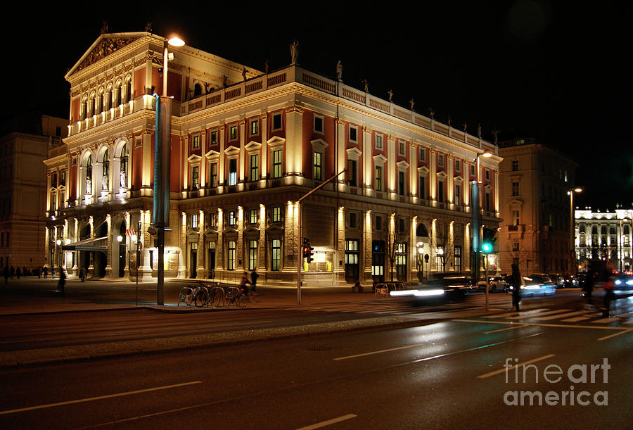 Vienna Opera House At Night. Photograph