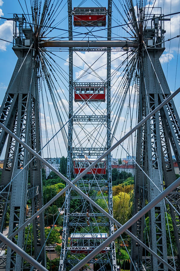 Vienna Prater Wheel Photograph by Angela Carrion Photography