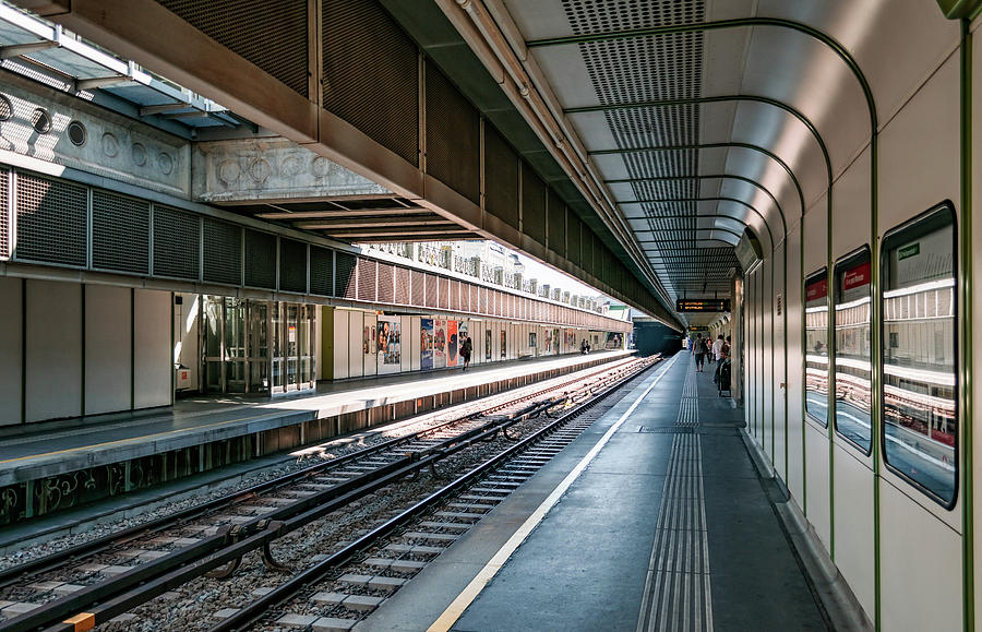 Vienna Train Underground Photograph by Angela Carrion Photography