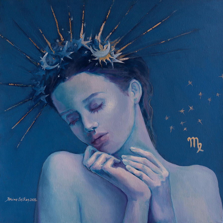 Constellation Painting - Vierge by Dorina Costras